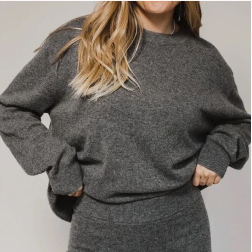 Daily Drills Charcoal Gray Crewneck Sweater